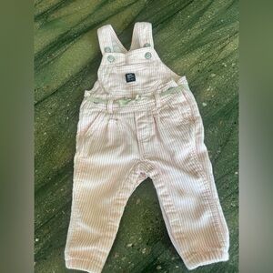 Pink Striped Baby Overalls with Adjustable Straps - Baby B’Gosh